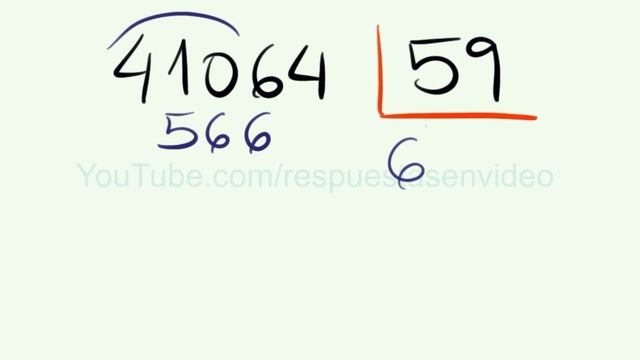 Cómo Dividir SIN RESTAR Paso a Paso ( 41064 dividido entre 59 ) смотреть онлайн
