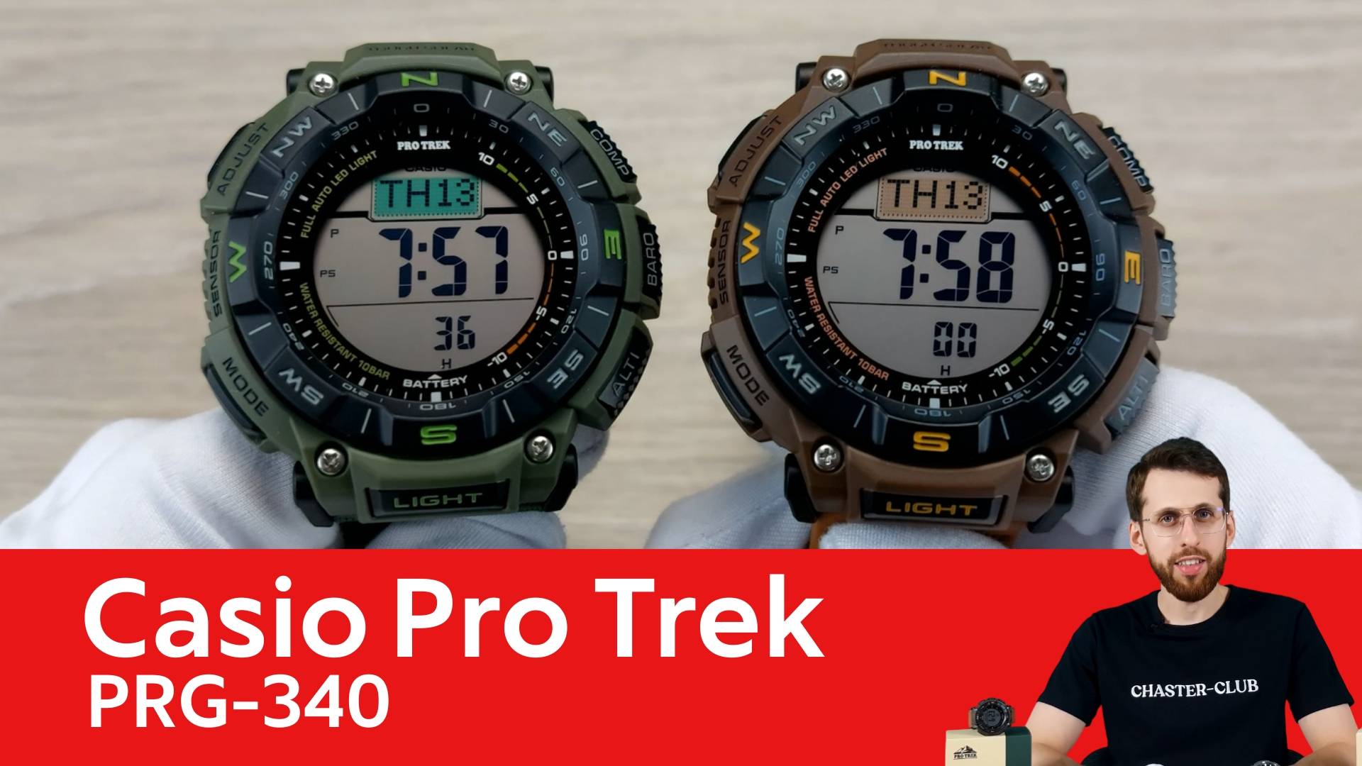 Pro Trek с бесстрашными ремешками / Casio PRG-340B-3E и Casio PRG-340L-5E смотреть онлайн