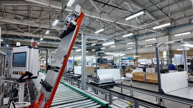 Сборочный конвейер и автоматические стенды проверки электрокотлов в сборе на заводе ЭВАН (EVAN) смотреть онлайн