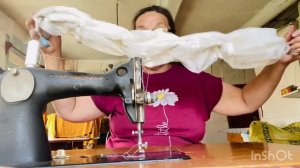 Засуха сгубила урожай.Шью мочалку из тюля