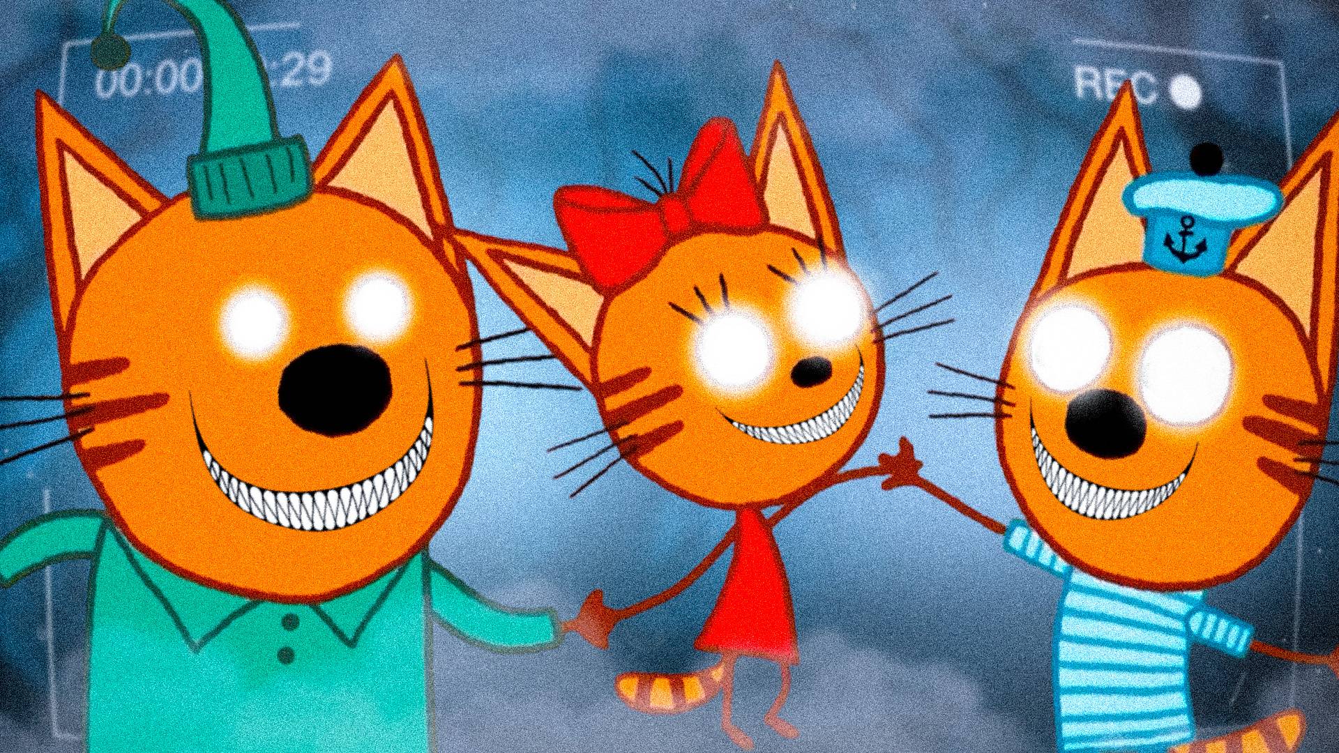 СТРАШНАЯ СЕРИЯ ТРИ КОТА! | Потерянные серии три кота 😱 смотреть онлайн