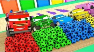 Мультики для малышей.Мультики онлайн,машинки толкают шарики
