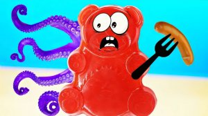 СОСИСОЧНЫЙ ОСЬМИНОГ И ЖЕЛЕЙНЫЙ МЕДВЕДЬ ВАЛЕРА