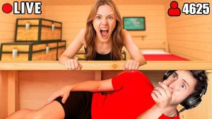 Я прожил 100 Дней ПОД ДОМОМ ДЕВУШКИ в Майнкрафт…