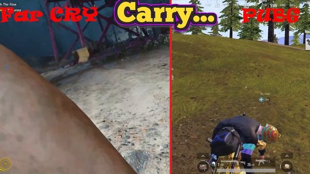 PUBG MOBILE vs FAR CRY | CARRY & REVIVE Comparison Attention to Detail & Graphics 😍 смотреть онлайн