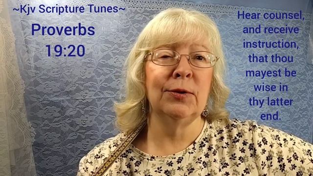 Proverbs 19:20 Hear Counsel ~Kjv Scripture Tunes ~Sally Snyder смотреть онлайн