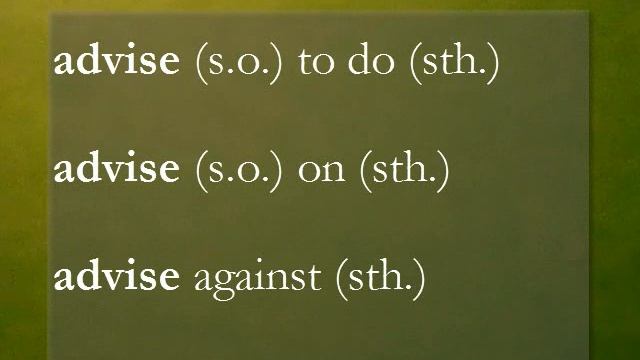 Advise/Recommend/Suggest - Common Mistakes in English смотреть онлайн