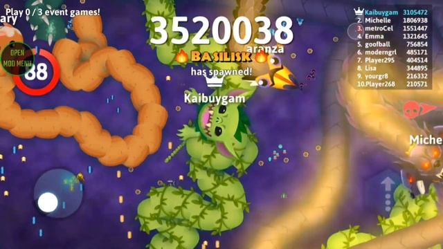 Snake.io Modmenu Gameplay #49