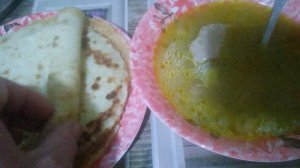 Суп с блинами