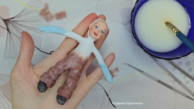 Как сделать варежки, валенки и штаны из ваты для ватной игрушки. Ватные игрушки своими руками. смотреть онлайн