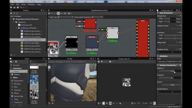 Substance Designer 5 tutorial: Create worn metal textures смотреть онлайн