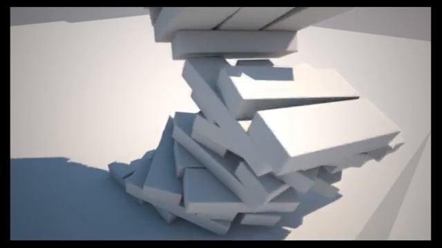 3ds Max 2012 & MassFX Jenga test смотреть онлайн