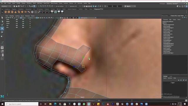 Maya tutorial Woman face 3d model (Part_01) смотреть онлайн