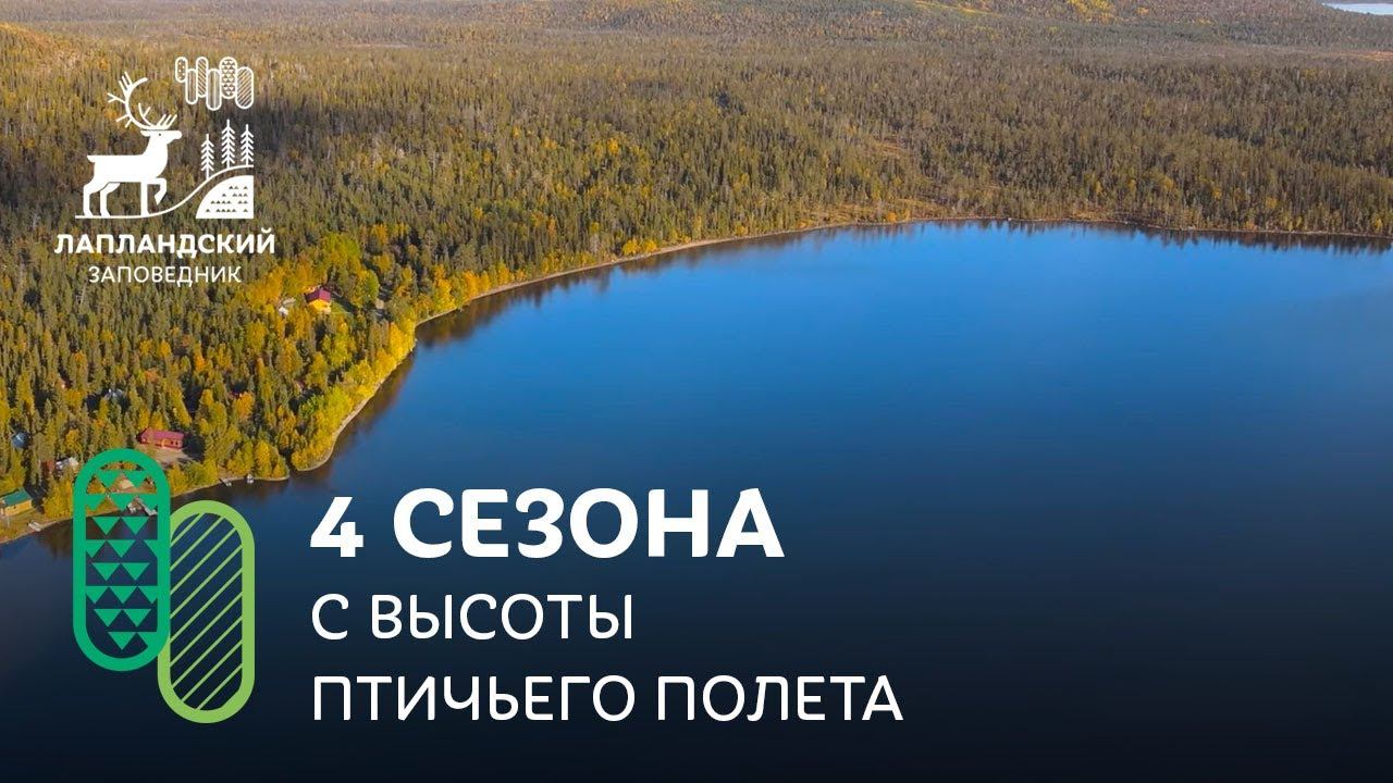 Лапландский заповедник с высоты птичьего полёта смотреть онлайн