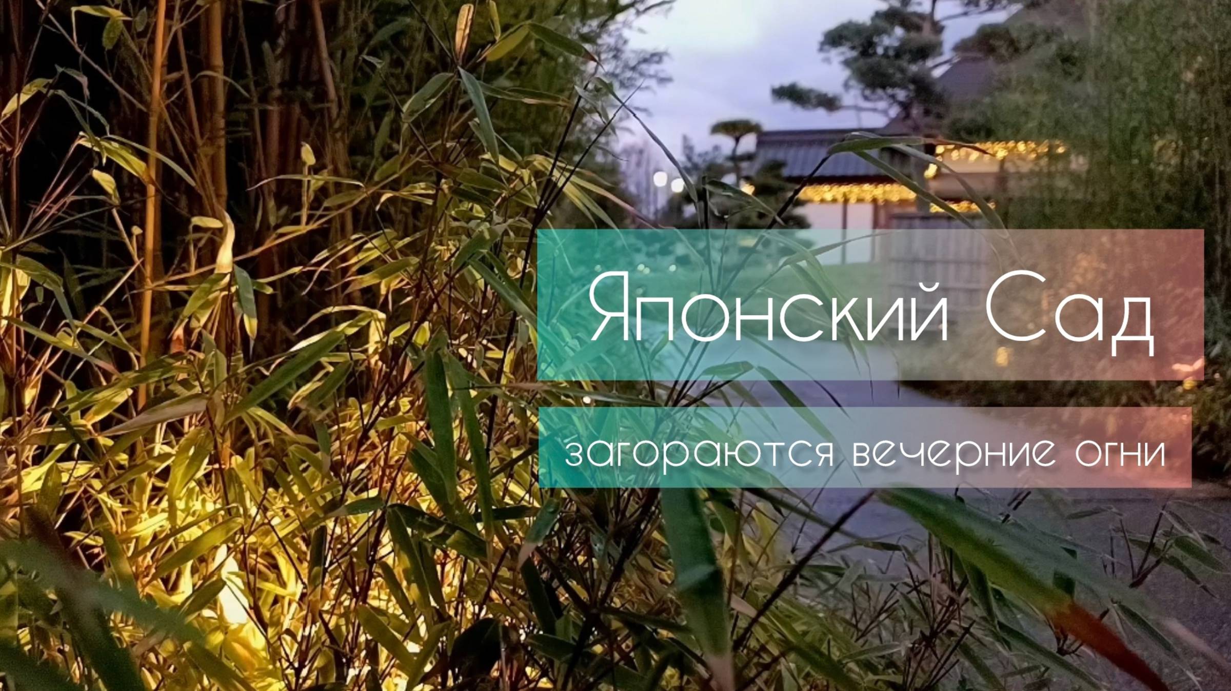 Краснодар. Вечер в Японском Саду. Первые огни. смотреть онлайн