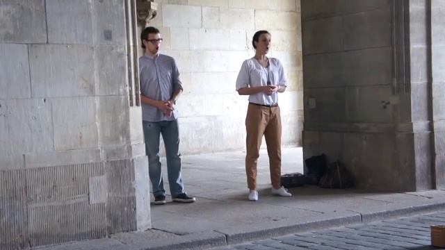 Уличные певцы в Дрездене