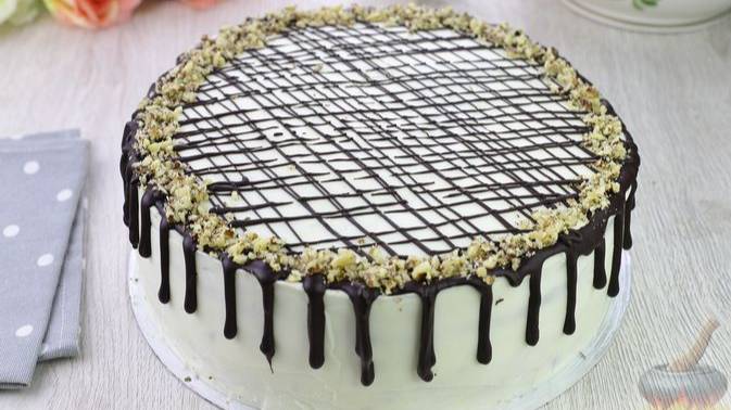 Вкуснейшее угощение на сладкий стол! ТОРТ С СУХОФРУКТАМИ И КРЕМОМ