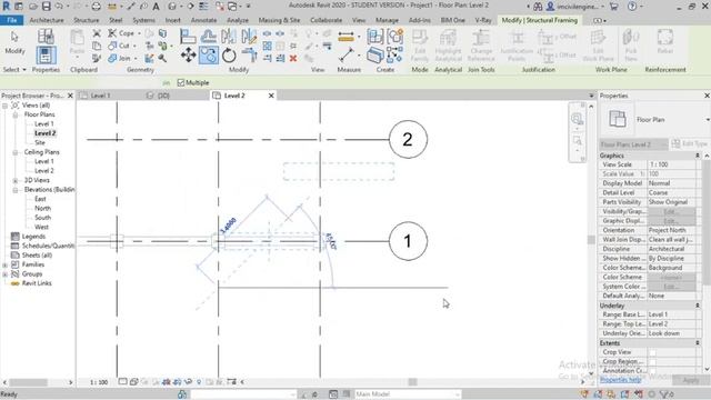 #12. How To Place a Beam In Revit. |RCC Structure. | Revit Structure For Free|. смотреть онлайн