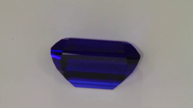 Blue Violet Emerald Cut Tanzanite Gemstone 23.14 Carats смотреть онлайн