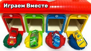 Учим цвета с Диснеевскими машинками из мультика ТАЧКИ ! Развивающие видео для детей