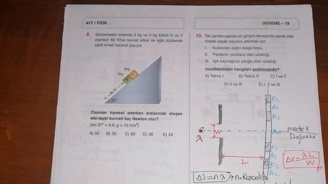 BİLGİ SARMAL AYT FİZİK 19.DENEME смотреть онлайн
