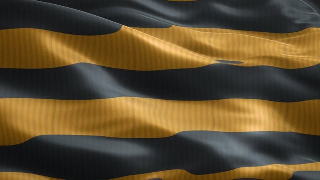 Флаг Георгиевская лента Футаж Рендер