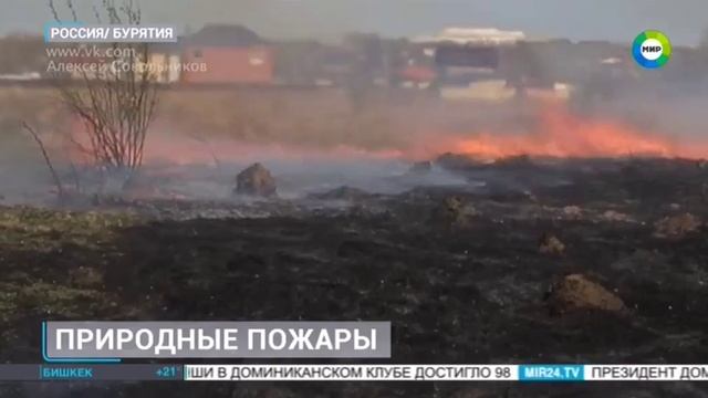 Мир24, пожары в Забайкальском крае, 9 апреля 2025