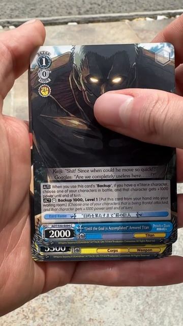 Attack on titan Weiss Schwarz sobre. #aot #eren #attackontitan смотреть онлайн
