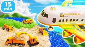 Машины помощники: чиним дамбу и строим новый парк!