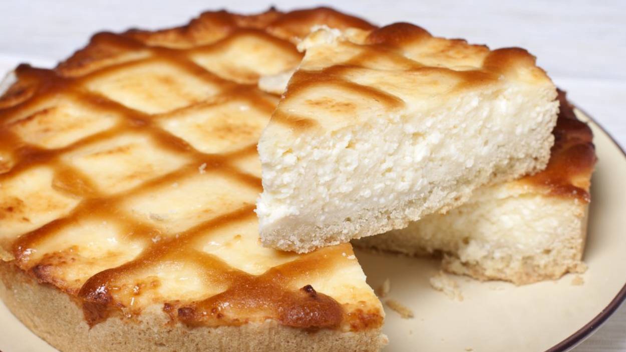 Творожный пирог из песочного теста смотреть онлайн