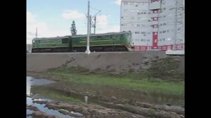175-лет железным дорогам России. Тепловоз ТЭ3-5524 (ТЧЭ-) на кольце ОАО «ВНИИЖТ».