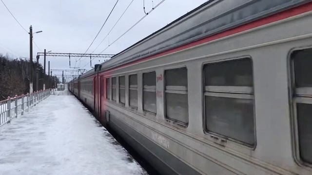Электропоезд ЭД2Т-0045 платформа 95 км смотреть онлайн