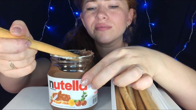АСМР Итинг. Нутелла/ASMR Eating. Nutella.