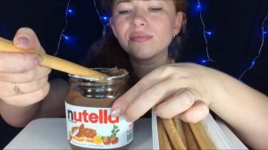 АСМР Итинг. Нутелла/ASMR Eating. Nutella.