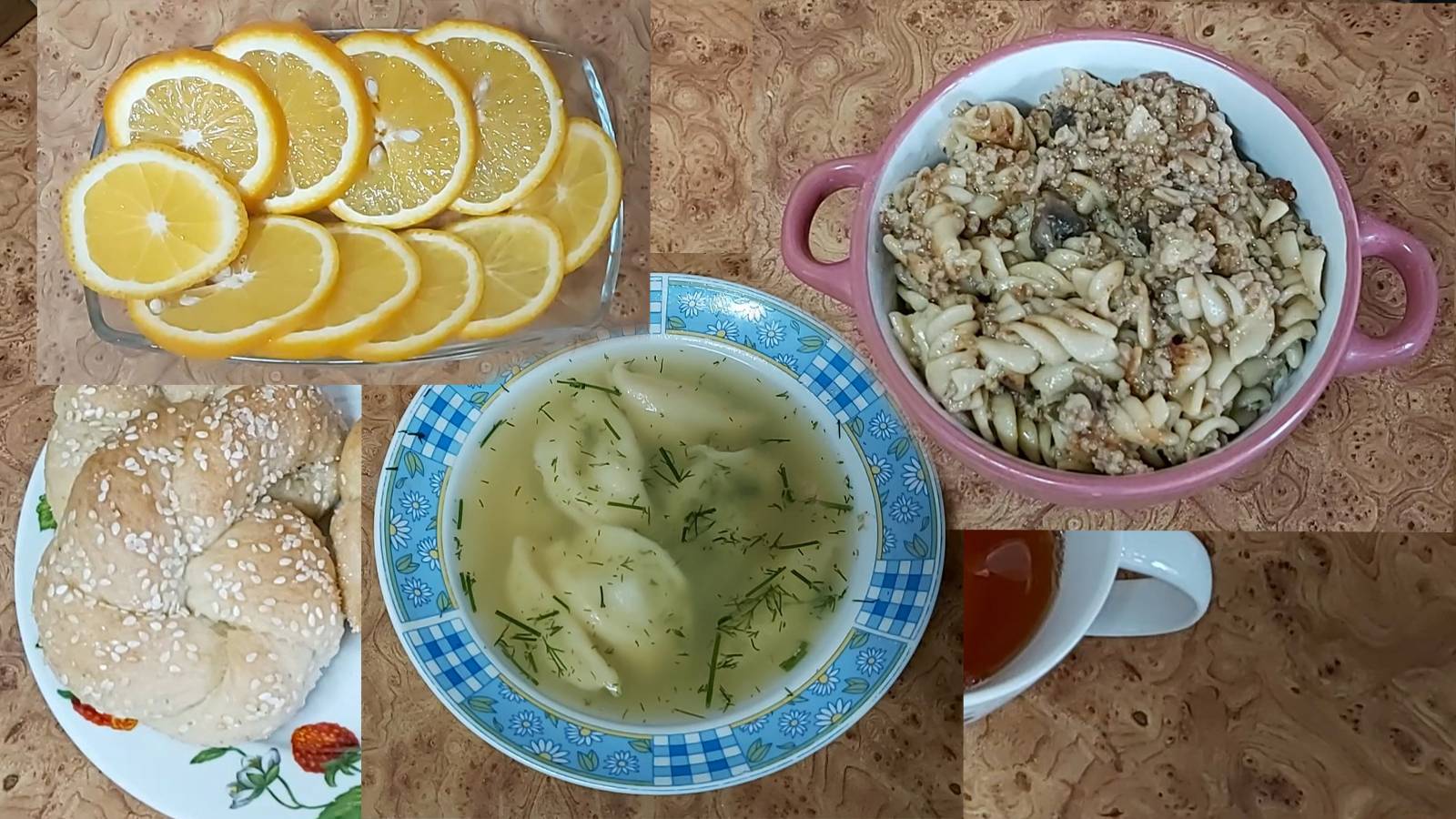 Мой пост, день 38~й. Фрукты. Макароны. Вареники с картошкой. Орехи. смотреть онлайн