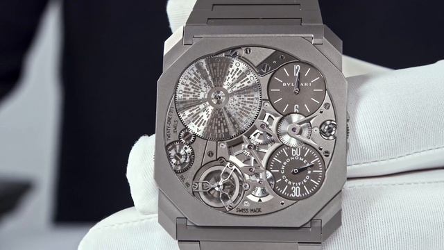 BVLGARI Octo Finissimo Ultra COSC (Only 1,70 mm thick!!) presented at Watches and Wonders 2024. смотреть онлайн