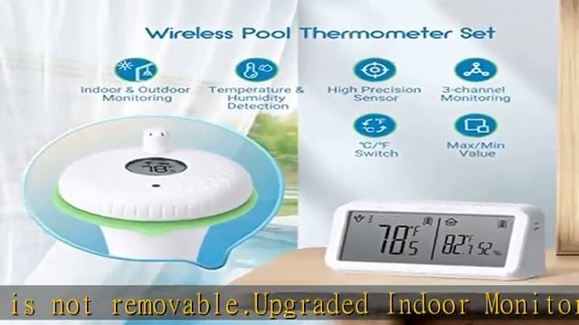 INKBIRD IBS-P02R Floating Pool Thermometer Set, Wireless Pool Thermometer with Indoor Temperature H смотреть онлайн