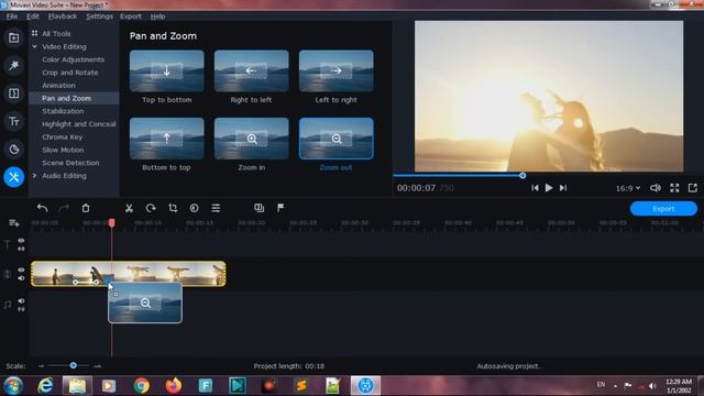 Zoom Effect | Movavi video editor смотреть онлайн