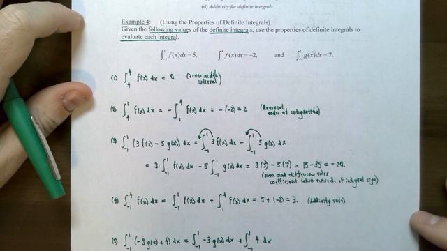 Properties of the Definite Integral смотреть онлайн