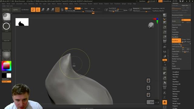Zbrush - Делаем шипы с помощью ShakeHook #6 смотреть онлайн