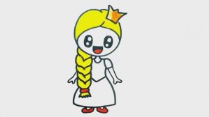 КАК НАРИСОВАТЬ СМЕЮЩУЮСЯ ПРИНЦЕССУ ЛЕГКО ШАГ ЗА ШАГОМ