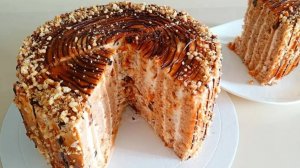 Торт трухлявый пень из советских рецептов на сметане с вареньем!