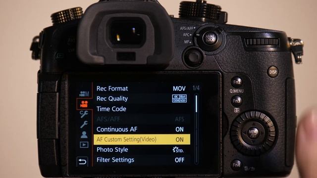LUMIX DC-GH5, DC-GH5S - How To Customize The Auto Focus Settings For Video Recording