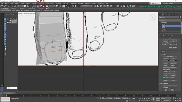 Autodesk 3ds Max Low poly foot modeling смотреть онлайн