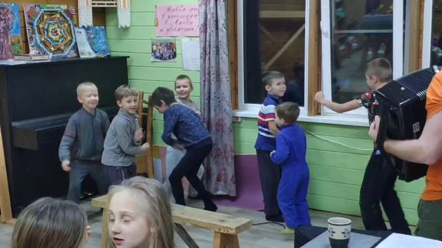 Степан Усач и дети в "Богатырском" . Детский праздник. смотреть онлайн