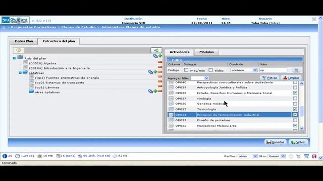 SIU-Guaraní 3 - Carga de un Plan de Estudios смотреть онлайн