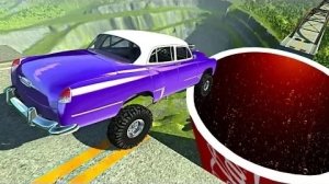 Beamng drive - Открытый мост обрушился на гигантский стакан содовой Coca-Cola #4