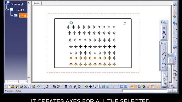 CATIA MACRO FOR HOLE AXES CREATION.avi смотреть онлайн