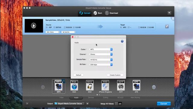 Convert 3GP to MP3 on Mac OS X 10.11 El Capitan - Video Tutorial смотреть онлайн