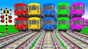 НОВЫЕ крутые железнодорожные поезда. Поезда врезаются и проезжают ямы